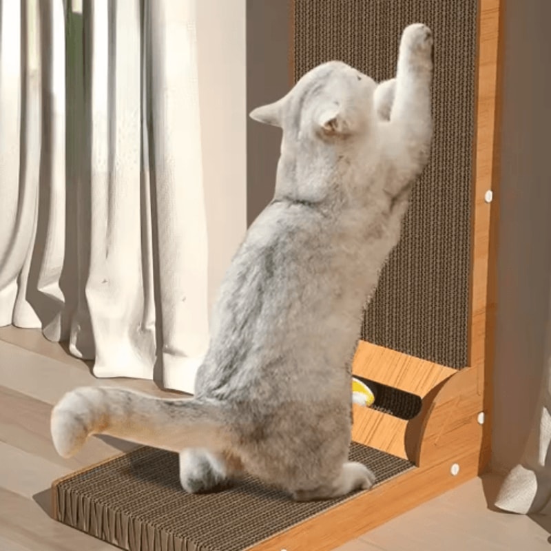 Detachable Wooden Cat Scratching Post Claw Grinding Toy Furniture Protector 6