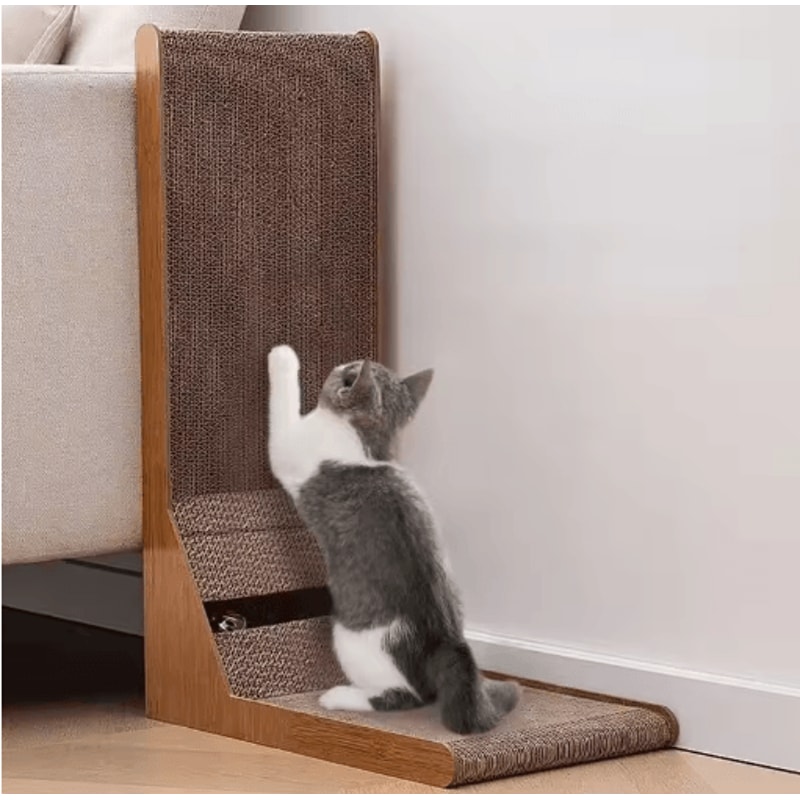 Detachable Wooden Cat Scratching Post Claw Grinding Toy Furniture Protector 0