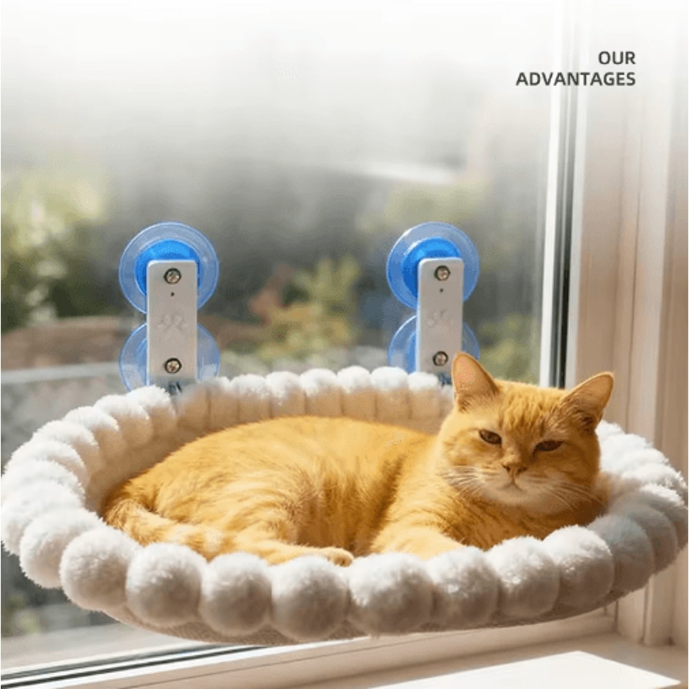 Foldable Cat Window Hammock Suction Cup Hanging Bed For Cats 5