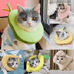 toast & avocado pet recovery collar – soft adjustable elizabethan collar for cats & dogs