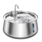 4L Stainless Steel Automatic Pet Water Fountain Ultra Quiet Filtered Water Dispenser 3