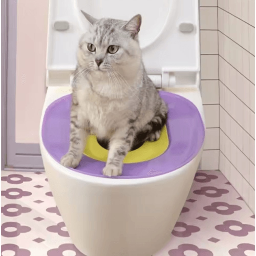 Portable Washable Cat Travel Toilet NonSlip Reusable Pet Litter Box 2