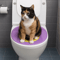 Portable Washable Cat Travel Toilet NonSlip Reusable Pet Litter Box 0