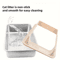 Stainless Steel SemiEnclosed Cat Litter Box LeakProof Large Cat Toilet With Lid 17