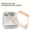 Stainless Steel SemiEnclosed Cat Litter Box LeakProof Large Cat Toilet With Lid 17
