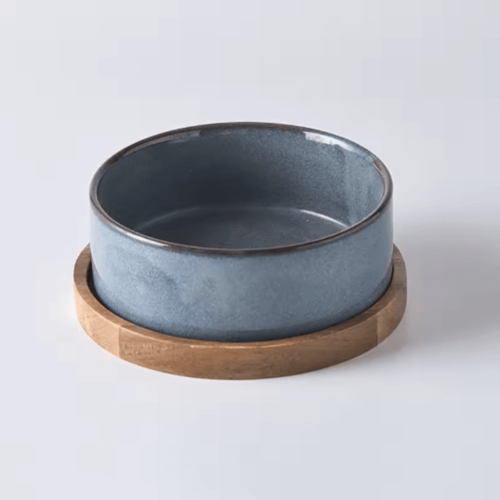 Elevated Ceramic Cat Bowl AntiSpill Food Water Feeder For Cats And Small Dogs 6