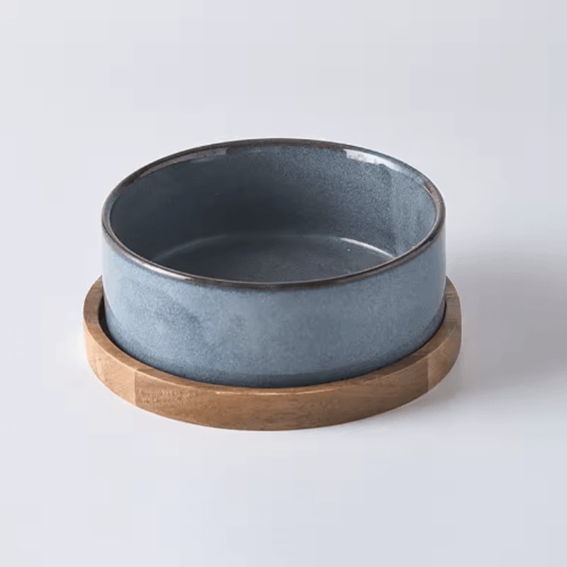 Elevated Ceramic Cat Bowl AntiSpill Food Water Feeder For Cats And Small Dogs 6