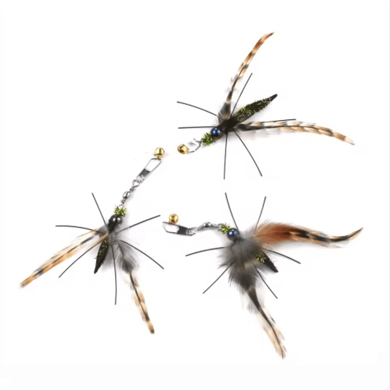 510pcs Cat Feather Toy Refill Set Interactive Teaser Wand Replacement Heads 4