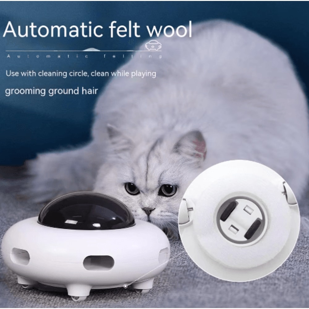 Smart UFO Automatic Cat Toy USB Rechargeable Interactive Feather Teaser 5