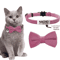 Personalized Cat Bow Tie Collar Adjustable Engraved ID Collar With Bell 1