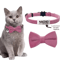 Personalized Cat Bow Tie Collar Adjustable Engraved ID Collar With Bell 1