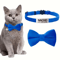 Personalized Cat Bow Tie Collar Adjustable Engraved ID Collar With Bell 2