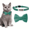 Personalized Cat Bow Tie Collar Adjustable Engraved ID Collar With Bell 4