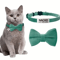 Personalized Cat Bow Tie Collar Adjustable Engraved ID Collar With Bell 4