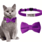 Personalized Cat Bow Tie Collar Adjustable Engraved ID Collar With Bell 5