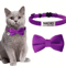Personalized Cat Bow Tie Collar Adjustable Engraved ID Collar With Bell 5