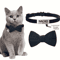 Personalized Cat Bow Tie Collar Adjustable Engraved ID Collar With Bell 6