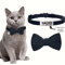 Personalized Cat Bow Tie Collar Adjustable Engraved ID Collar With Bell 6