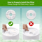 OYES Cat Fountain Replacement Filters MultiFiltration Activated Carbon Filter Pack 5
