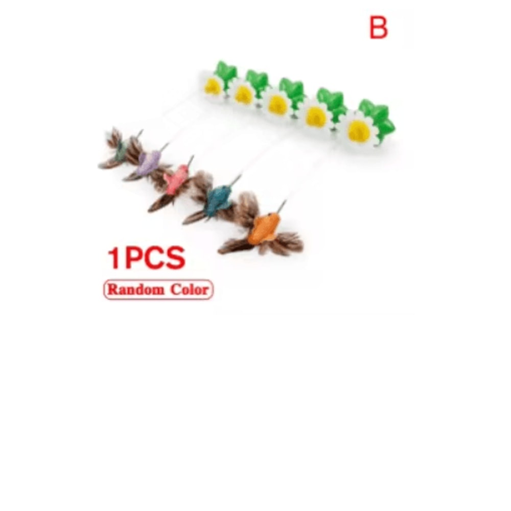 4Pack Automatic Butterfly Cat Toy Rotating Interactive Flying Teaser For Cats 1