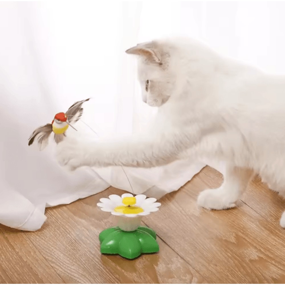 4Pack Automatic Butterfly Cat Toy Rotating Interactive Flying Teaser For Cats 5