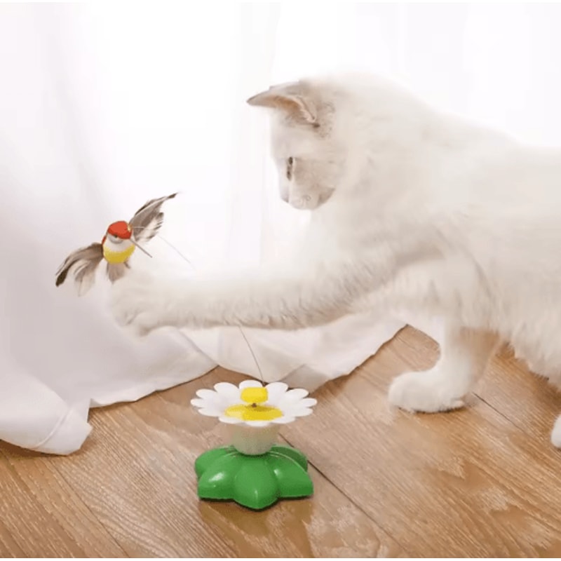 4Pack Automatic Butterfly Cat Toy Rotating Interactive Flying Teaser For Cats 5