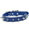 Leather Spiked Pet Collar Adjustable Studded Neck Strap For Dogs Cats 2
