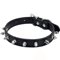 Leather Spiked Pet Collar Adjustable Studded Neck Strap For Dogs Cats 7