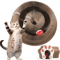 Interactive Accordion Cat Scratching Board With Ball ShapeShifting Cardboard Cat Toy 0
