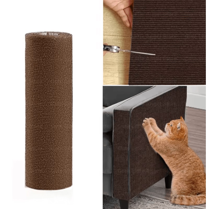 40by300cm SelfAdhesive Cat Scratch Mat Trimmable Sofa Furniture Protector 2