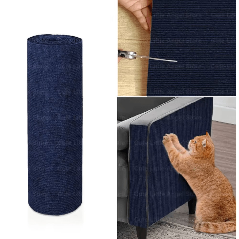 40by300cm SelfAdhesive Cat Scratch Mat Trimmable Sofa Furniture Protector 7