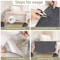 40by300cm SelfAdhesive Cat Scratch Mat Trimmable Sofa Furniture Protector 8