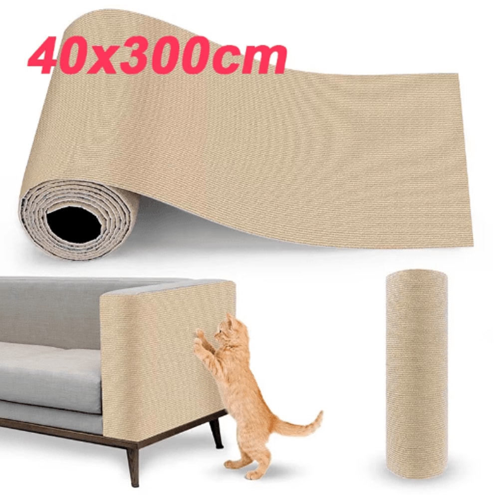 40by300cm SelfAdhesive Cat Scratch Mat Trimmable Sofa Furniture Protector 0