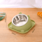 Stainless Steel AntiSpill Cat Bowl NonSlip Pet Food Water Feeder 1