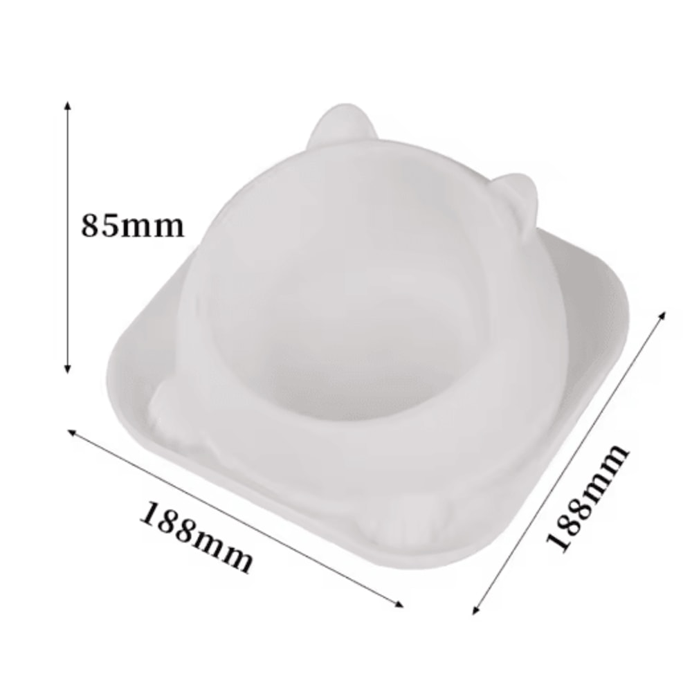 Stainless Steel AntiSpill Cat Bowl NonSlip Pet Food Water Feeder 7