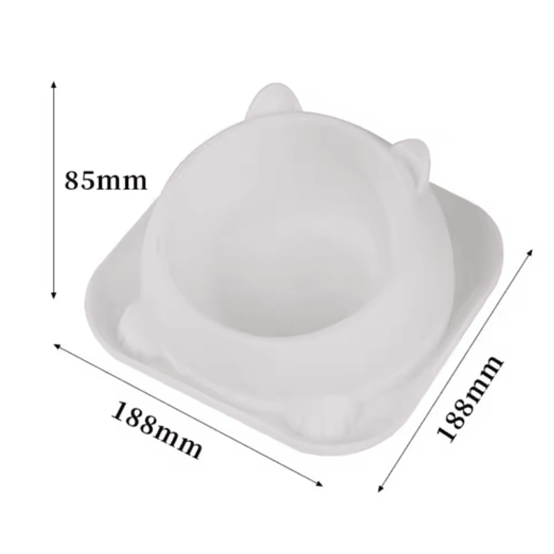 Stainless Steel AntiSpill Cat Bowl NonSlip Pet Food Water Feeder 7