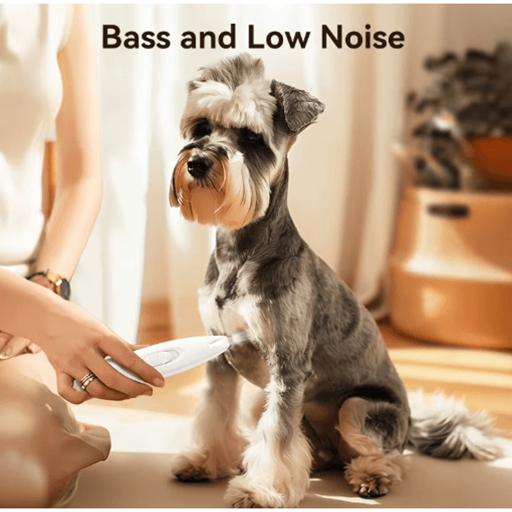 ROJECO Rechargeable Pet Paw Hair Trimmer With LED Light Precision Grooming Clipper For Cats Dogs 4