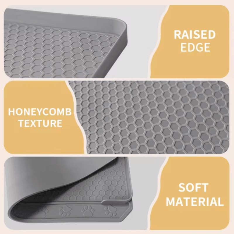 Extra Large Silicone Cat Litter Mat Deep Groove Litter Trapper For Clean Floors 6
