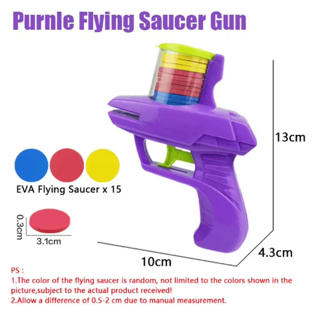 Flying Saucer Launcher Pet Toy Set Interactive Hunting Game With 15 EVA Discs 2