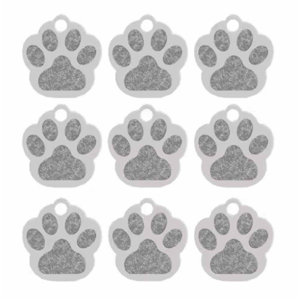 20PCS Paw Shape Pet ID Tags Personalized Aluminum Name Tags For Dogs Cats 3