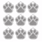 20PCS Paw Shape Pet ID Tags Personalized Aluminum Name Tags For Dogs Cats 3