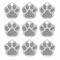 20PCS Paw Shape Pet ID Tags Personalized Aluminum Name Tags For Dogs Cats 3