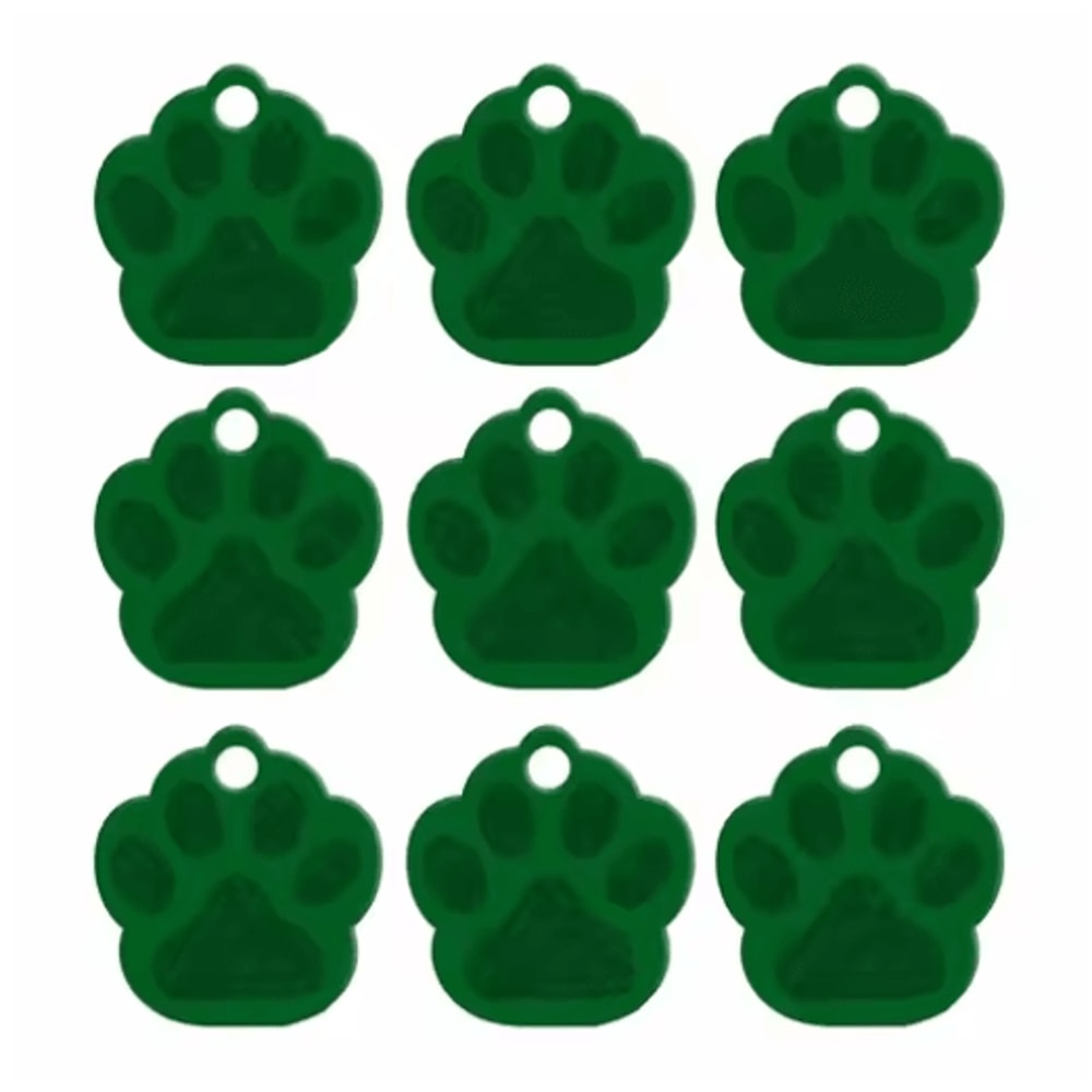 20PCS Paw Shape Pet ID Tags Personalized Aluminum Name Tags For Dogs Cats 7