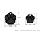 20PCS Paw Shape Pet ID Tags Personalized Aluminum Name Tags For Dogs Cats 13