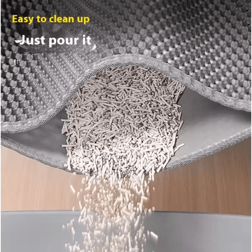HeavyDuty Double Layer Cat Litter Mat Waterproof NonSlip Litter Trapper 6