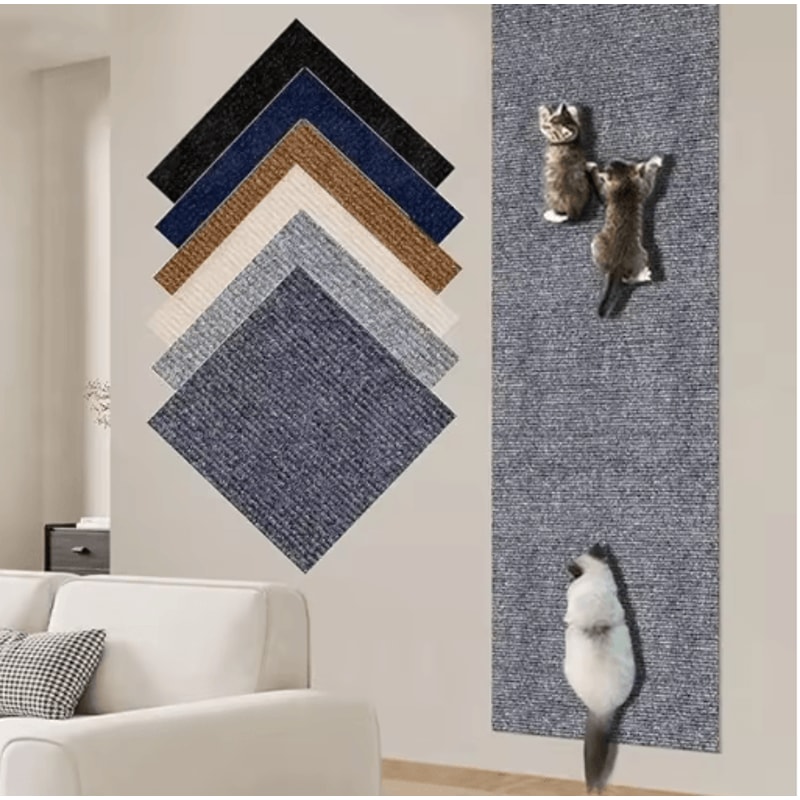 7Color SelfAdhesive Cat Scratch Mat Trimmable Sofa Furniture Protector 0