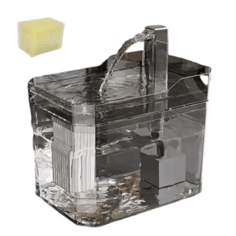 Transparent Automatic Cat Water Fountain Circulating Flowing Pet Water Dispenser 2