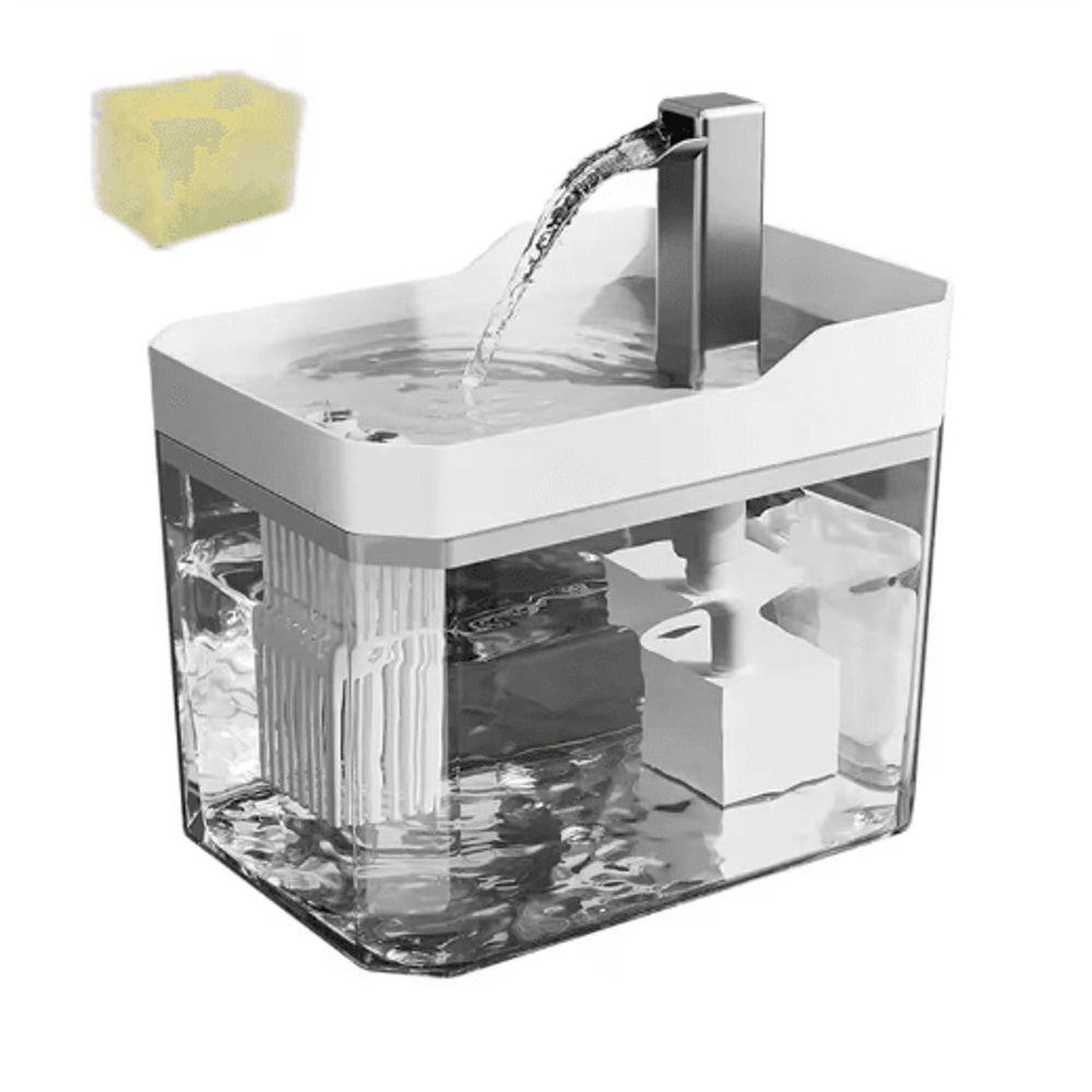 Transparent Automatic Cat Water Fountain Circulating Flowing Pet Water Dispenser 6