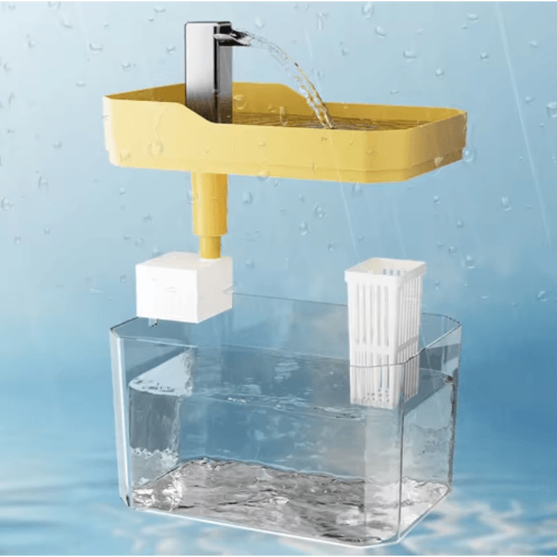 Transparent Automatic Cat Water Fountain Circulating Flowing Pet Water Dispenser 7
