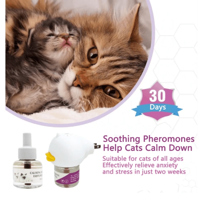 Cat Pheromone Diffuser Starter Kit 30 Day Calming PlugIn For A Relaxed Home 5